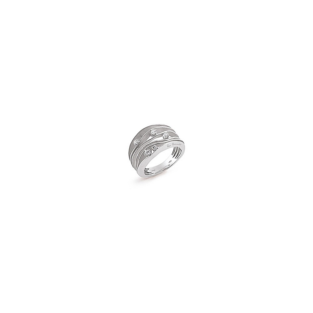 1 - Anello Annamaria Cammilli GAN0914W Oro Bianco con diamanti  collezione Dune