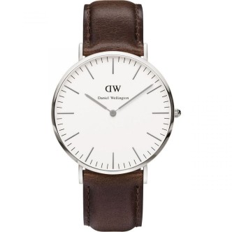 1 - Orologio Daniel Wellington solo tempo unisex analogico cinturino in pelle Classic Bristol DW00100023