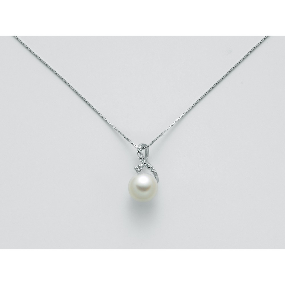 1 - Miluna PCL5522 necklace 750/1000 gold with pearls "Parure" collection