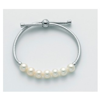 1 - Miluna bracelet PBR2752 Silver and leather Mia collection