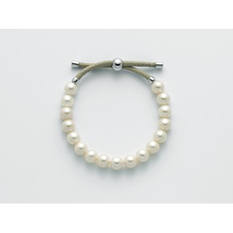 1 - Miluna bracelet PBR2757 Silver and leather Mia collection