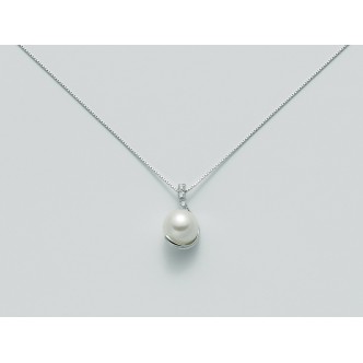 1 - Miluna PCL3329 necklace 750/1000 gold with pearls "Parure" collection