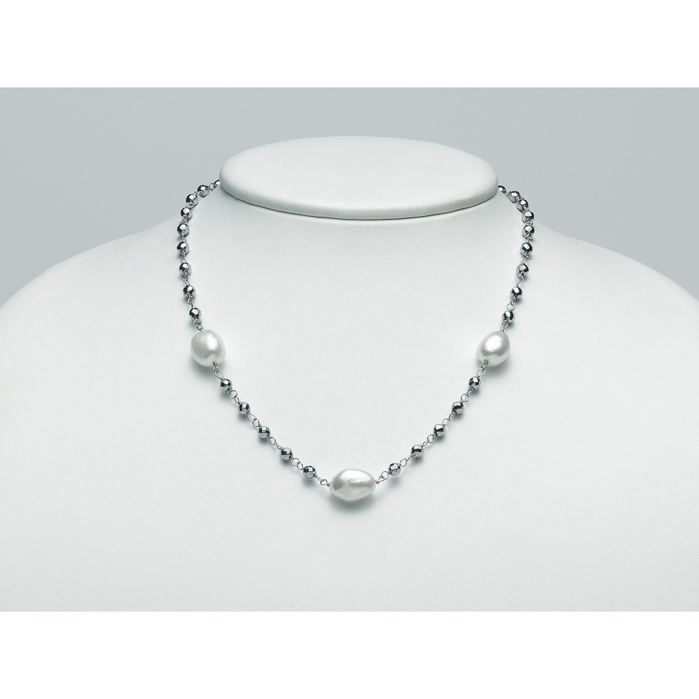 1 - Miluna necklace PCL5704 Silver and pearls, Pearls Games collection