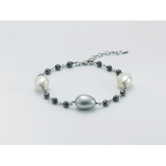 1 - Miluna bracelet PBR2865 925/1000 silver with pearls, Pearls Games collection