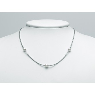 1 - Miluna necklace PCL5622 Silver 925/1000 with pearls, collection Silver by Miss Italia