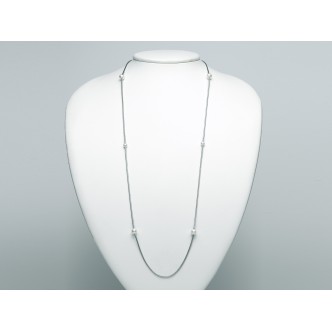 1 - Miluna necklace PCL5630 Silver 925/1000 with pearls, collection Silver by Miss Italia