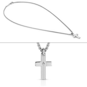 1 - Nomination necklace for men 024325/001 steel Montecarlo collection