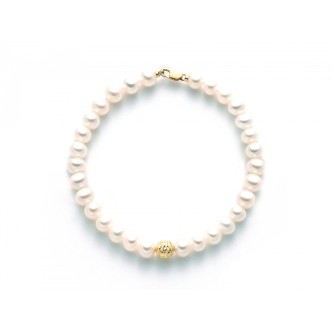 1 - Miluna PBR2302G Gold 750/1000 bracelet with pearls