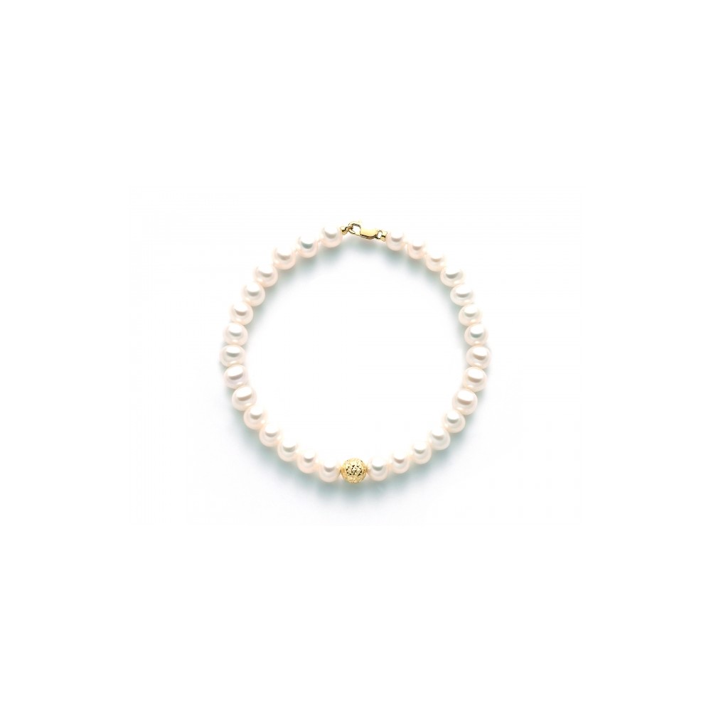 1 - Miluna PBR2302G Gold 750/1000 bracelet with pearls