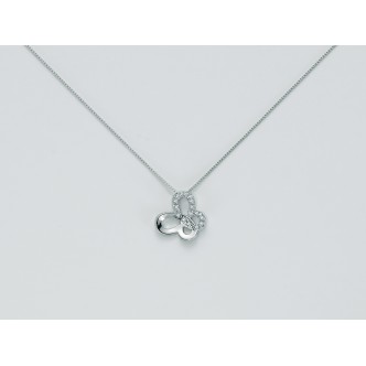 1 - Miluna necklace CLD3607 Gold 750/1000 with diamonds