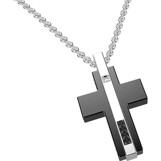 1 - Zancan EHC099 316L steel necklace Hi Teck collection