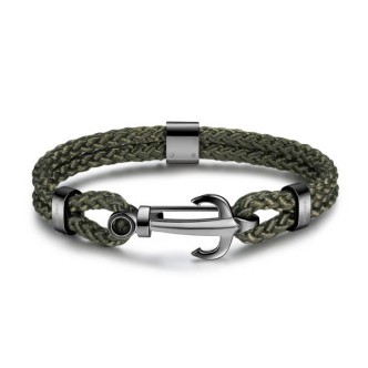 1 - Brosway bracelet BRN26B leather and steel Marine collection