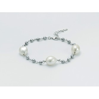 1 - Miluna bracelet PBR2864 925/1000 silver with pearls "Giochi di Perle" collection