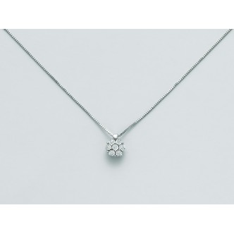 1 - Miluna necklace CLD4207 Gold 750/1000 with diamonds