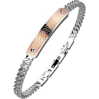 1 - Bracciale Zancan EHB174 acciaio 316L collezione Hi Teck Elegantek