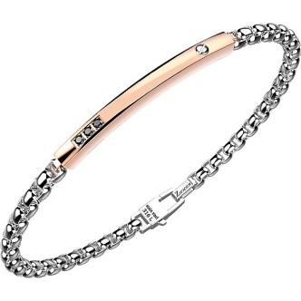 1 - Bracciale Zancan EHB176 acciaio 316L collezione Hi Teck Elegantek