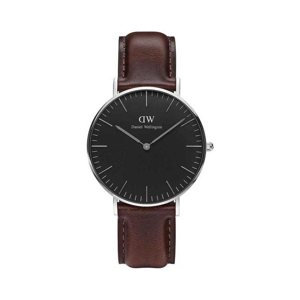 1 - Orologio Daniel Wellington solo tempo unisex analogico cinturino in pelle Classic Bristol DW00100143