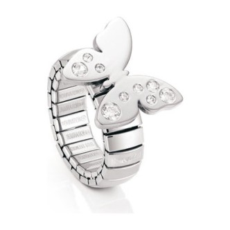 1 - Anello Nomination 021304/001 acciaio collezione Butterfly