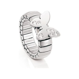 1 - Nomination ring 021303/001 steel collection Butterfly