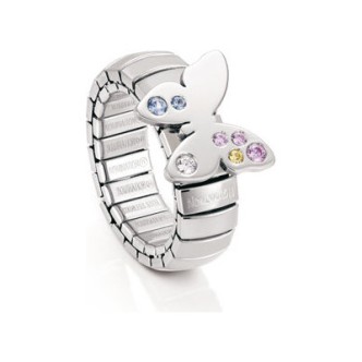 1 - Anello Nomination 021303/005 acciaio collezione Butterfly