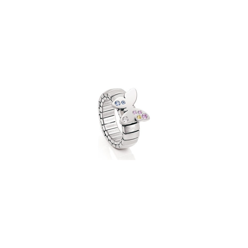 1 - Nomination ring 021303/005 steel collection Butterfly