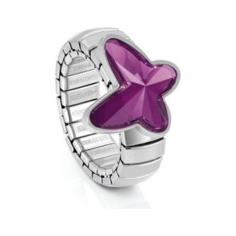 1 - Ring Nomination 021361/001 steel Butterfly collection