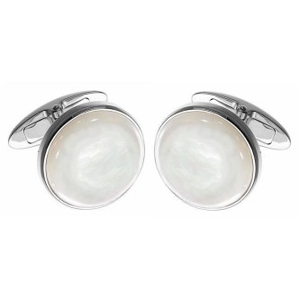 1 - Cufflinks Zancan EHG010B-MB 316L steel Hi Teck collection