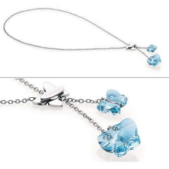 1 - Collana Nomination 021338/014 acciaio collezione Butterfly