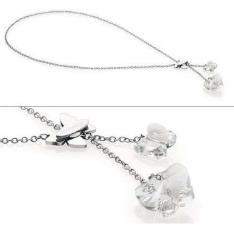 1 - Nomination necklace 021338/010 steel Butterfly collection