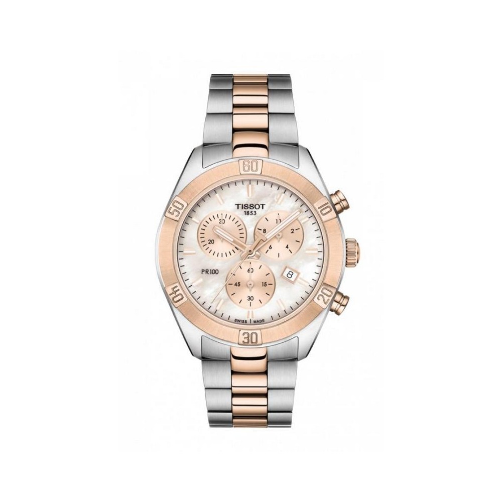 1 - Orologio Cronografo Tissot donna T101.917.22.151.00 PR 100 Sport Chic