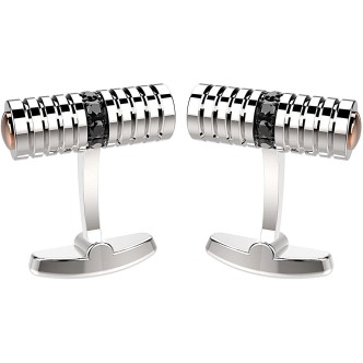 1 - Cufflinks Zancan EHG045 steel 316L Hi Teck collection