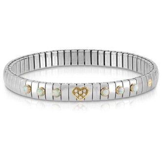 1 - Nomination bracelet 044612/022 steel and gold woman collection X you