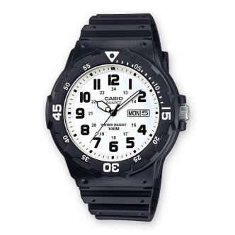 1 - Watch Casio only time man analog silicone strap MRW-200H-7BVEF