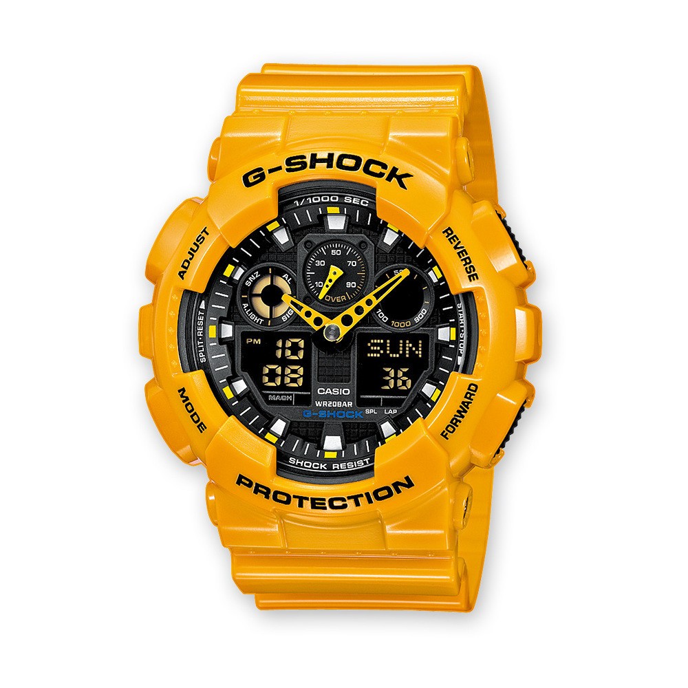 1 - Casio Men's Multifunction Digital Watch Resin Strap G-Shock Model GA-100UC-9AER