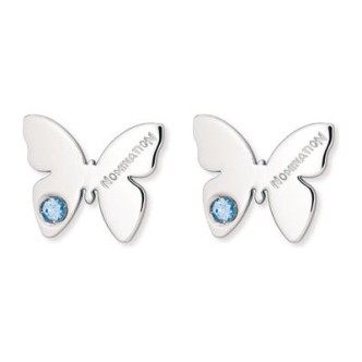 1 - Nomination Earrings 021308/003 Silver 925 Butterfly collection