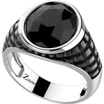 1 - Man Zancan ring EXA215 Silver 925 Cosmpolitan Stone collection