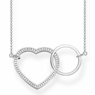 1 - Collana Thomas Sabo KE1465-051-14-L80V Argento 925 Togheter Forever