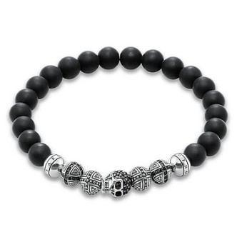 1 - Bracciale Teschio Thomas Sabo A1099-159-11-L Argento 925 Rebel at Heart