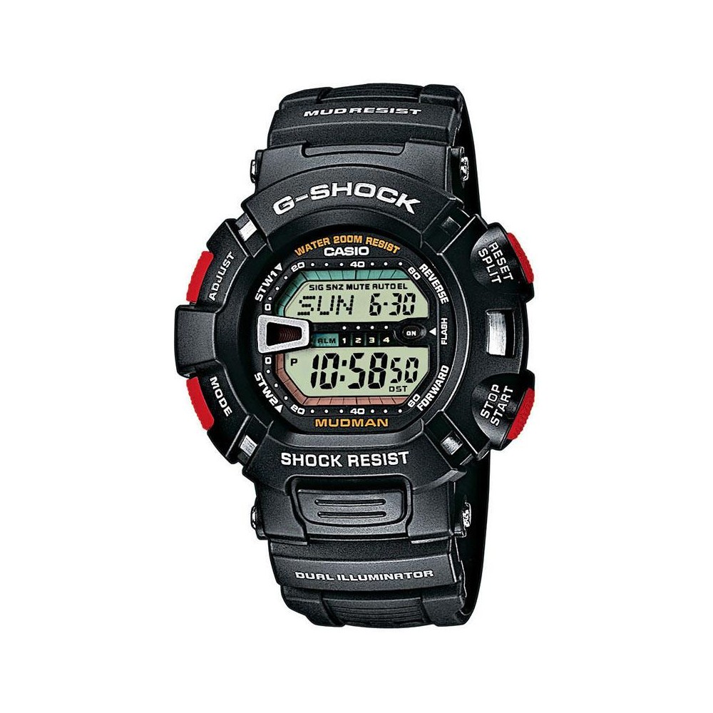 1 - Orologio Casio unisex digitale cinturino in resina modello G-Shock G-9000-1VER