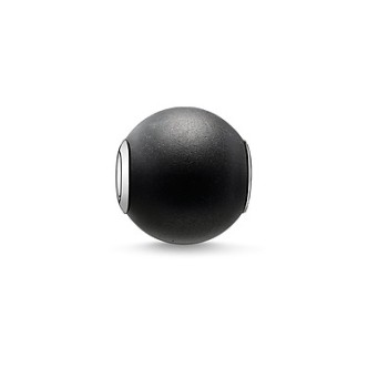 1 - Thomas Sabo pendant K0001-023-11 Silver 925 Satin Obsidian Bead