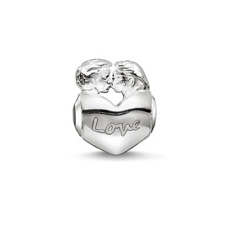 1 - Ciondolo Thomas Sabo K0162-001-12 Argento 925 Bead Love