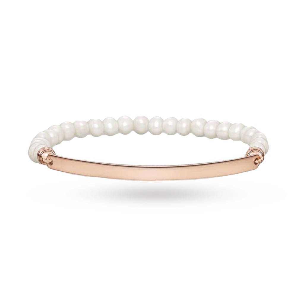 1 - Thomas Sabo bracelet LBA0001-428-14-L16 925 silver with pearls