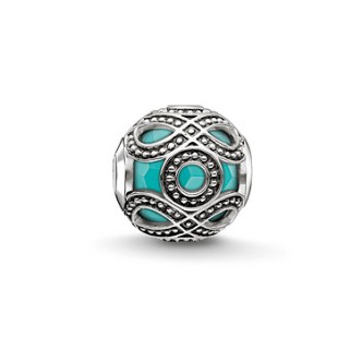 1 - Ciondolo Thomas Sabo K0209-878-17 Argento 925 Bead Etnico