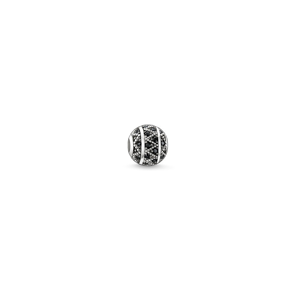 1 - Thomas Sabo pendant K0022-051-11 Silver 925 Black ZigZag Bead