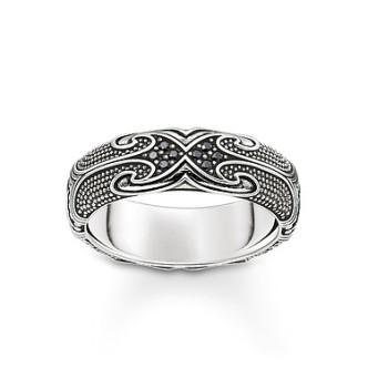 1 - Anello Thomas Sabo TR2100-643-11-62 Argento 925 Maori