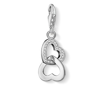 1 - Ciondolo Thomas Sabo 0863-051-14 Argento 925 Cuori