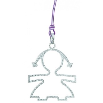 1 - Le Bebè Pendant LBB091 White Gold "Le Silhouette" collection