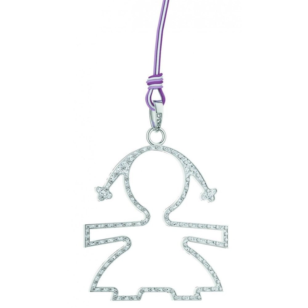 1 - Le Bebè Pendant LBB091 White Gold "Le Silhouette" collection