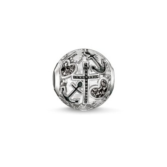 1 - Ciondolo Thomas Sabo K0138-643-11 Argento 925 Karma Beads