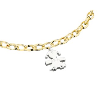 1 - Le Bebè LBB 075 Yellow Gold Bracelet 9 Kt "I Classici" collection